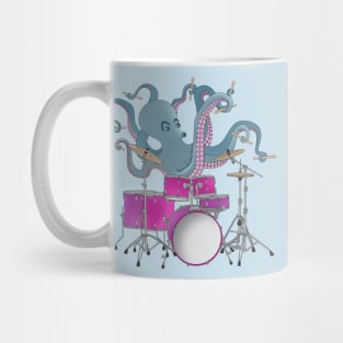 Octopus Playing Drums Mug